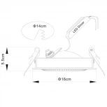 Встраиваемый точечный светильник Arte Lamp Studio A3015PL-1WH