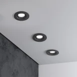 Встраиваемый светильник Elektrostandard Asimo 25009/01 GU10 чёрный (220V, круглые)