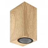 Архитектурная подсветка под две лампы GU10 сосна Uniel UUL-A01S UUL-P42A 2х6W/GU10 IP65 PINE