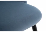 Стул Woodville на металлокаркасе Gabi blue / black 15112