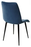 Стул Поль синий #29, велюр / черный каркас, 4 шт./ 1 к.