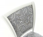 Стул Кабриоль, Белый с патиной серебро, Аврора