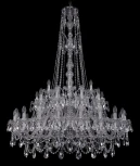 Подвесная люстра Bohemia 1411 1411/20+10+5/400/XL-155/2d/Ni