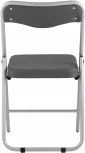 Складной стул Stool Group Джонни экокожа серый каркас металлик УТ000035368