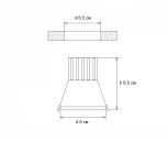 Встраиваемый точечный светильник Kink Light Точка 2154,02