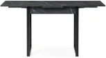 Стол Woodville Форли 90(150)х67 файерстоун / черный матовый 550564