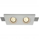 Встраиваемый светильник Gyps Modern GU10 2x35Вт Maytoni Technical DL002-1-02-W