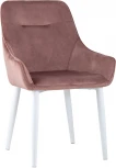 Стул Stool Group Диана велюр пыльно-розовый ножки белые УТ000025427
