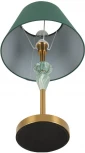 Настольная лампа с выключателем Lumion Vermont 8275/1T латунь/зеленый, металл/керамика/ткань Е14 1*40W 220V