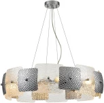 Подвесной светильник Lumion Liberti 6588/8 хром/тонированное стекло, металл/стекло E14 8*40W 220V (на тросе, круглые)