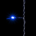 Гирлянда Занавес 1 x 6 м Синий 220В, 600 LED, Провод Черный ПВХ, IP54