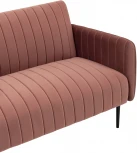 Диван прямой Stool Group Дрезден велюр пыльно-розовый УТ000035920