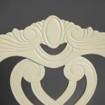 Стул -Андромеда/ Andromeda Ivory white, ткань коричневая S168-7 (дерево гевея)