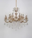 Большая люстра BARLETTA 122.10.5 coffe gold (220V, на цепи, подсвечник, свеча)