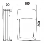 Настенный светильник уличный Oasis Light 3383