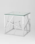 Журнальный столик Stool Group 55*55 АРТ ДЕКО серебро УТ000001507