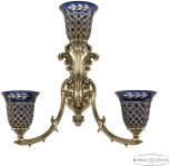 Бра Bohemia Verona 7211B15/2+1/210 GB P2 U Amber-Blue/H-1J