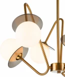 Люстра потолочная на штанге Jazz V000165 (11020/6R Brass) (220V, шар)