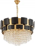 Подвесная люстра Lumina Deco Molina LDP 7045-600 BK+GD (220V)