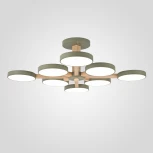 Потолочная люстра Wi-Fi на штанге Turna L8 Khaki By ImperiumLoft Turna-B01 (LED, 220V, голосовое управление, умный дом - Алиса)