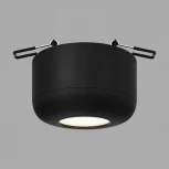 Точечный светильник встраиваемый потолочный светодиодный Elektrostandard Onde 25088/LED 7W 4000K чёрный (220V, круглые)