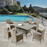 Комплект плетеной мебели Afina AFM-195-6Pcs Beige (6+1)