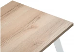 Стол деревянный Notta Тринити Лофт 140 25 мм дуб делано светлый / белый матовый 489658