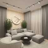 Трековый светильник 220 Denkirs Smart Linear DK8070-BK (LED, пульт управления, круглые)