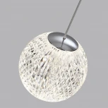 Подвесной светильник Odeon Light Crystal 5007/5LA хром/металл/акрил LED 5W 4000K 365лм (220V, на проводе, шар)