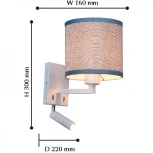 Бра для чтения Favourite Essentia 2002-2W (LED, 220V, выключатель)