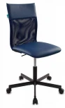 Кресло Бюрократ CH-1399 синий Or-15 эко.кожа/сетка крестовина металл