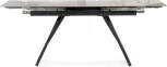 Стеклянный стол Хорсборо (Хорсборо 140(200)х80х79 dyna fantasico grey / черный) Woodville арт.588009