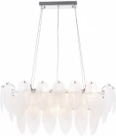 Подвесная люстра Arte Milano AM-4653 4653.L750.H240.E14.12 Ni (220V, на тросе, перо)