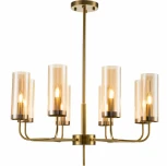 Люстра потолочная на штанге Balletto V000253 (13014/8R Brass )