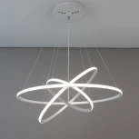 Умная подвесная люстра ярусная RGB Wi-Fi Неон Смарт CL731A090E Citilux (LED, 220V, умный дом - Алиса, Маруся, на тросе, кольцо)