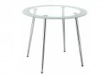 Стеклянный стол Woodville Vasko белый 11316