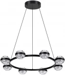 Подвесной светильник каскадный Odeon Light Klot 5031/50L черный/металл/акрил LED 50W 4000K 4310лм (220V, на проводе, круглые)