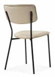 Стул Woodville на металлокаркасе Фиер серо-бежевый / черный глянец 494369
