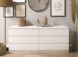 Комод Woodville Мадера 1384 лдсп белый 520947