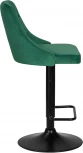 Стул барный DOBRIN JOSEPH BLACK (зеленый велюр (MJ9-88)) 5021_BlackBase-LM BLACK, цвет сиденья зеленый (MJ9-88), основания черный
