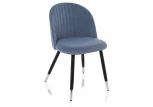 Стул Woodville на металлокаркасе Gabi blue / black 15112