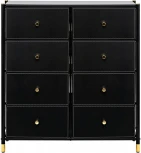 Комод Leset Хайди 8 ящиков (Сталь/Экокожа) Leset арт.2500000224409