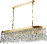 Подвесная люстра большая Indigo Anna V000382 (220V, хрусталь, на цепи)