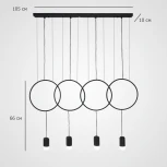 Подвесной светильник Forvet Black L4 By ImperiumLoft Forvet01 (LED, 220V, на проводе)