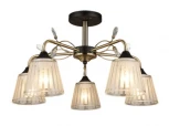 Потолочная люстра на штанге Мелодия Света SL1N SS2188-5 AB+BK 000067876