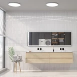 Светильник накладной влагозащищ. диммир. с датчиком движения (пульт ДУ в комплекте) Novotech Mask 359211 белый IP43 LED 48W 170-265V 4320Лм 3000-6000К