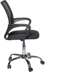 Кресло King Style 695 CH / PMK 001.225 (DMS, крестовина хром) (ткань-сетка, ткань TW, (красный / черный)