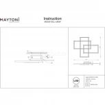 Потолочная люстра Maytoni Line MOD015CL-L80W