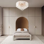 Потолочная люстра хрустальная на штанге Arte Milano Sorrento-5509 375509/10/40/570 GD (220V)