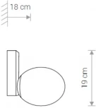 Настенный светильник Nowodvorski Ice Egg C Black 8132 (220V, шар, IP44)